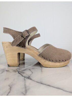 Sven Pony Hair Mary Jane Sandals